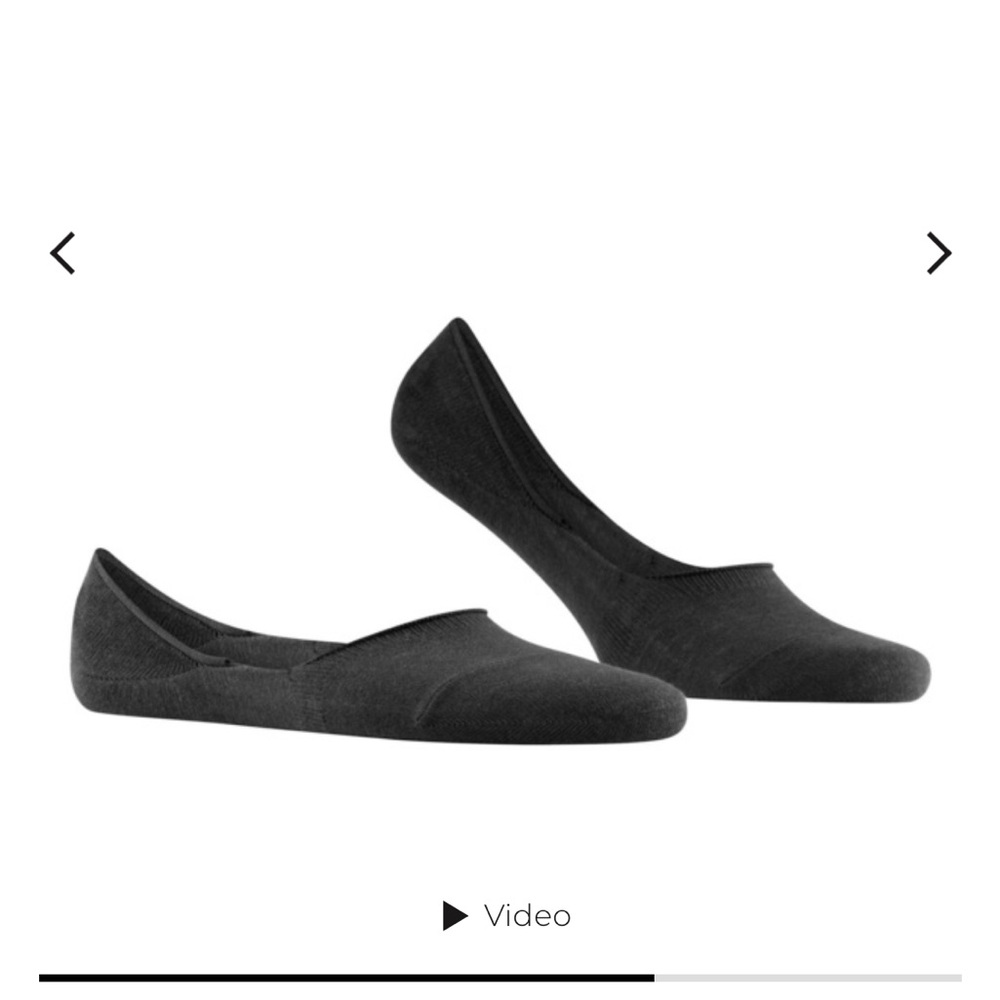 Falke Black Invisible Liner Socks for Men